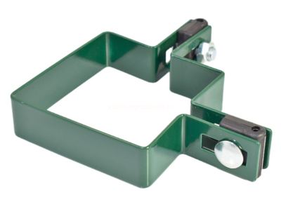 obejma narożna 80x80 ral 6005 +dystans fi-3 +śruba -1kpl.