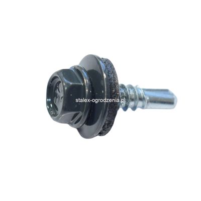 wkręty farmerskie do metalu 4,8x19 ral 7016 -250szt.
