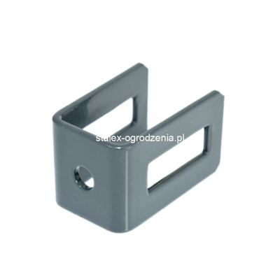 uchwyt przęsła U grafitowy ral 7016 20mm -1szt.