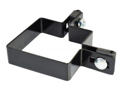 obejma narożna 80x80 ral 9005 +dystans fi-3 +śruba -1kpl.