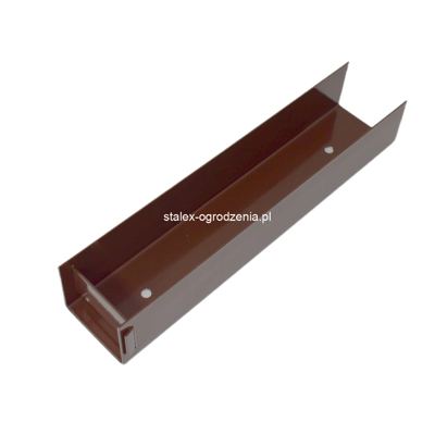 mocowanie płyty podmurówki 50x250 ral 8017 brąz -1szt.
