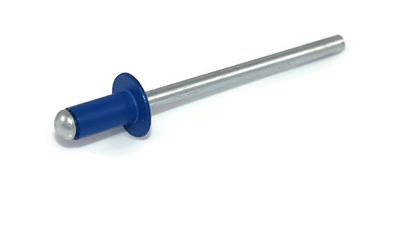 Nity zrywalne al/fe 4x8 RAL 5010 niebieski-100 szt