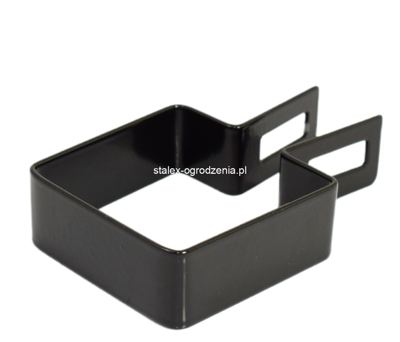 obejma końcowa 50x50 ral 9005 -1szt.