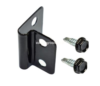 zapinka do paneli + wkręt 4,8x16 ral 9005 -50szt.