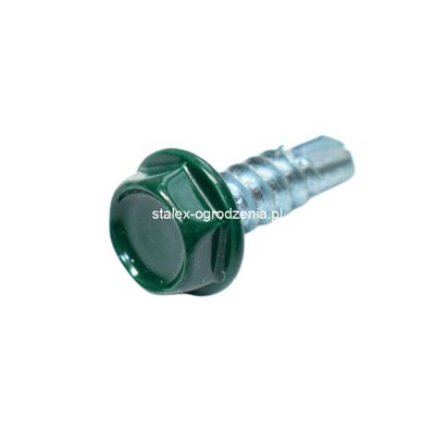 wkręt samowiercący 4,8x16 ral 6005 -100szt.