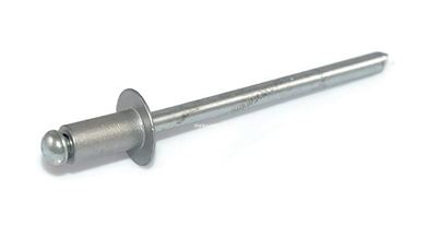 Nity zrywalne al/fe 4x8 RAL 9006 srebrny-100 szt