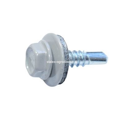 wkręty farmerskie do metalu 4,8x19 ral 9006 -250szt.
