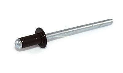 Nity zrywalne al/fe 4x8 RAL 9005 czarny-100 szt