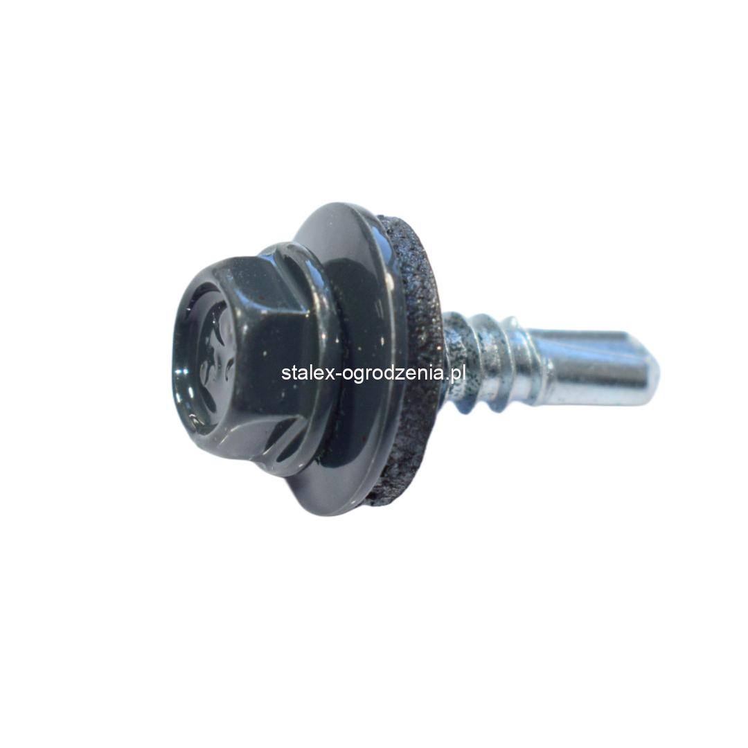 wkręty farmerskie do metalu 4,8x19 ral 7016 -250szt.