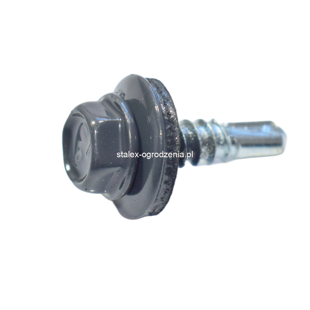 wkręty farmerskie do metalu 4,8x19 ral 7024 -250szt.