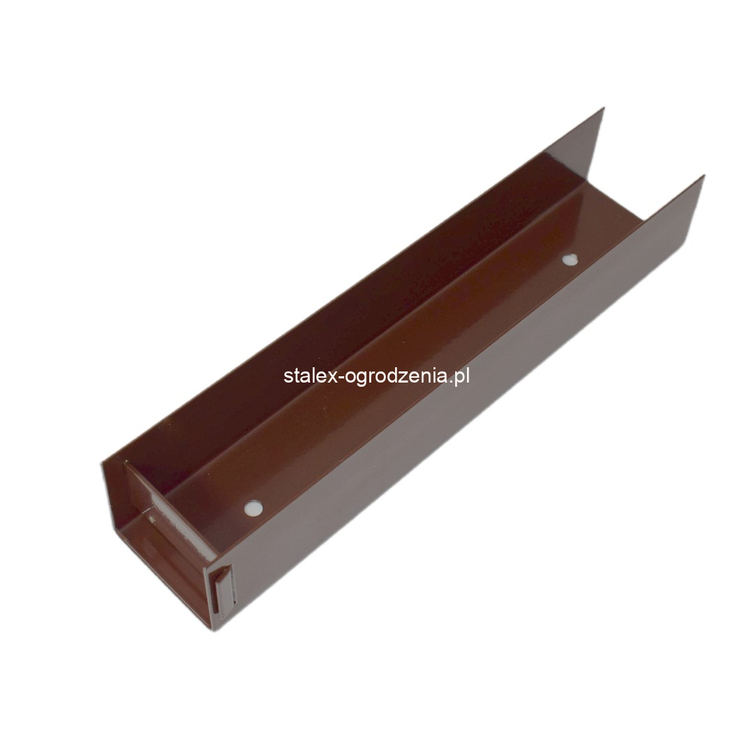 mocowanie płyty podmurówki 50x250 ral 8017 brąz -1szt.