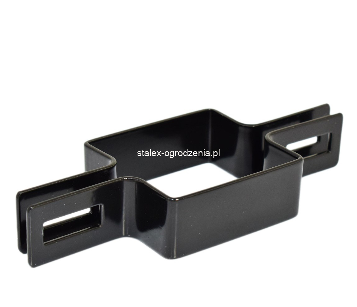 obejma pośrednia 50x50 ral 9005 -1szt.