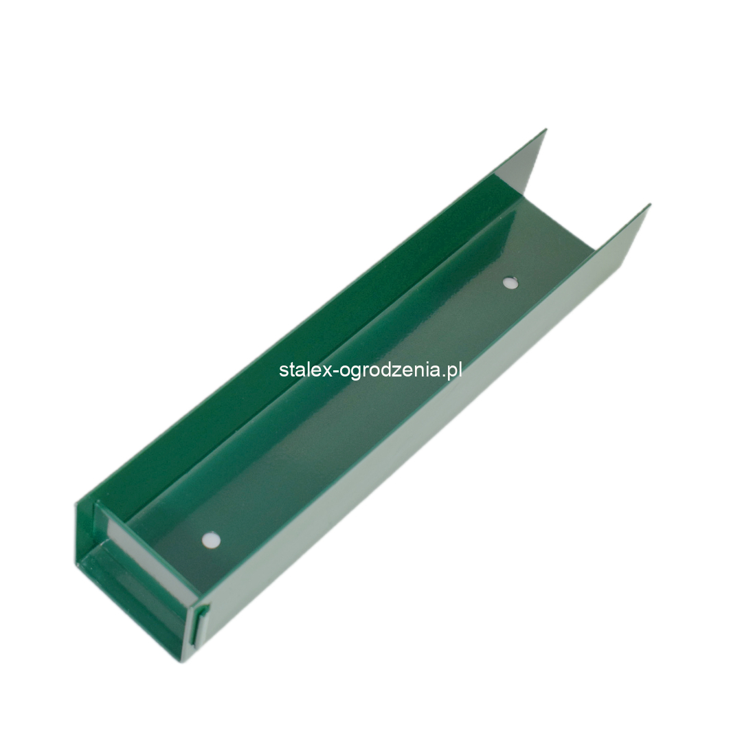 mocowanie płyty podmurówki 50x250 ral 6005 zielony -1szt.