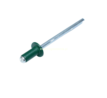 Nity zrywalne al/fe 4x8 RAL 6005 zielony -500 szt