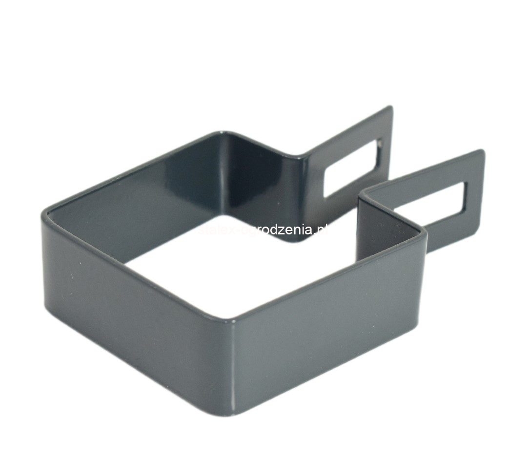 obejma końcowa 60x60 ral 7016 -1szt.