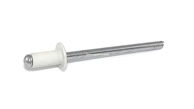 Nity zrywalne al/fe 4x8 RAL 7046 -100 szt