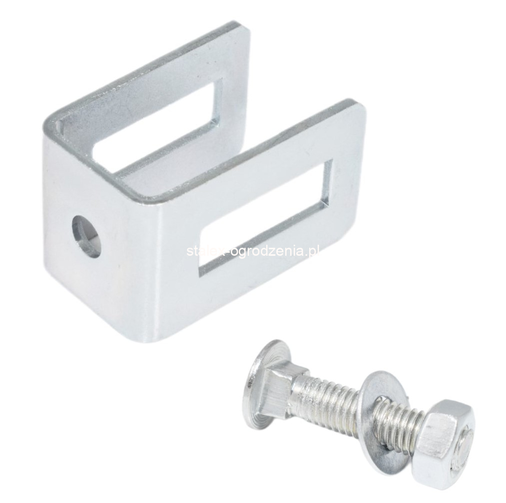 uchwyt przęsła U ocynk 20mm +śruba 8x35 -1szt.