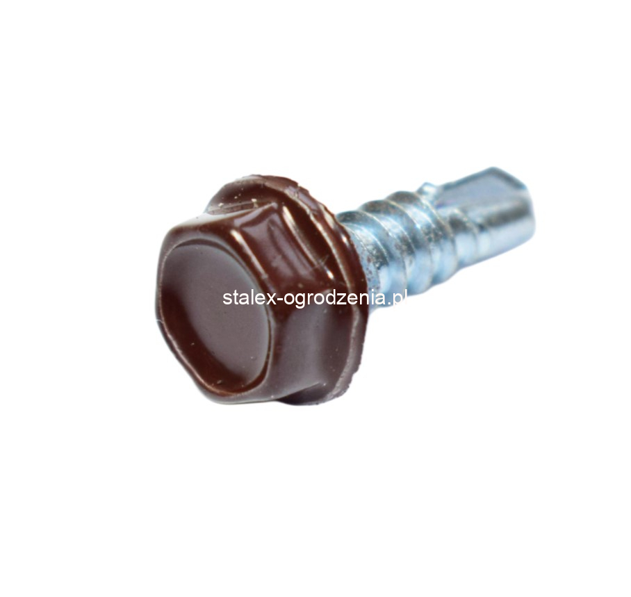 wkręt samowiercący 4,8x16 ral 8017 -100szt.
