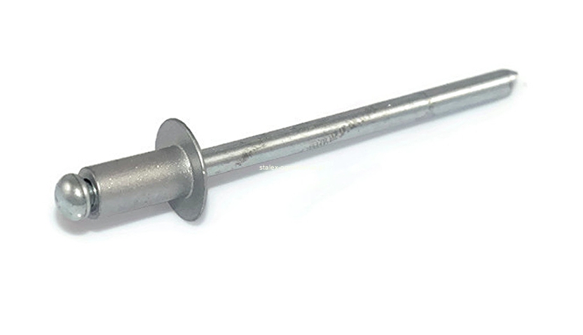 Nity zrywalne al/fe 4x8 RAL 9006 srebrny -500 szt